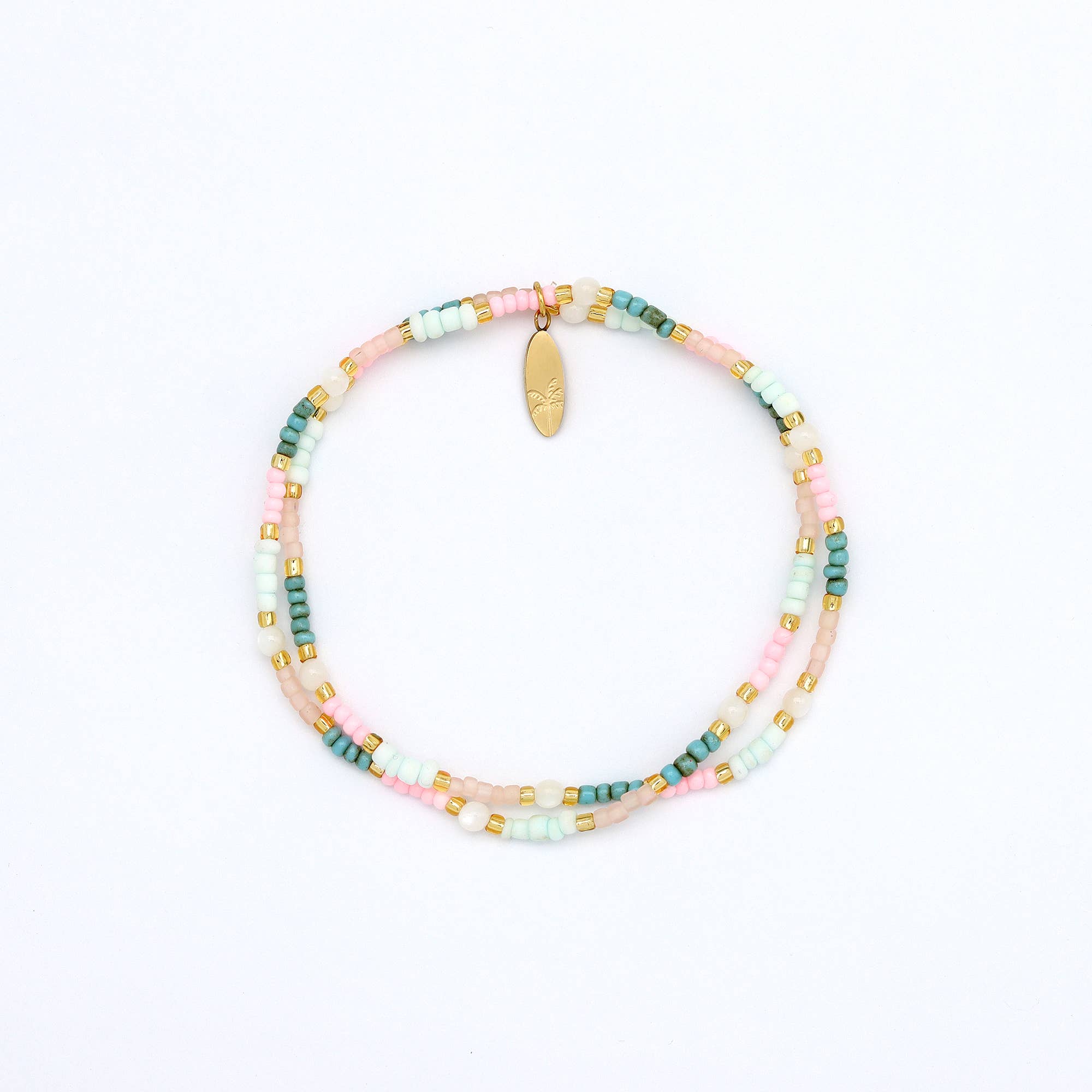 Collection de bracelets en perles colorées « Heure dorée »: Festival