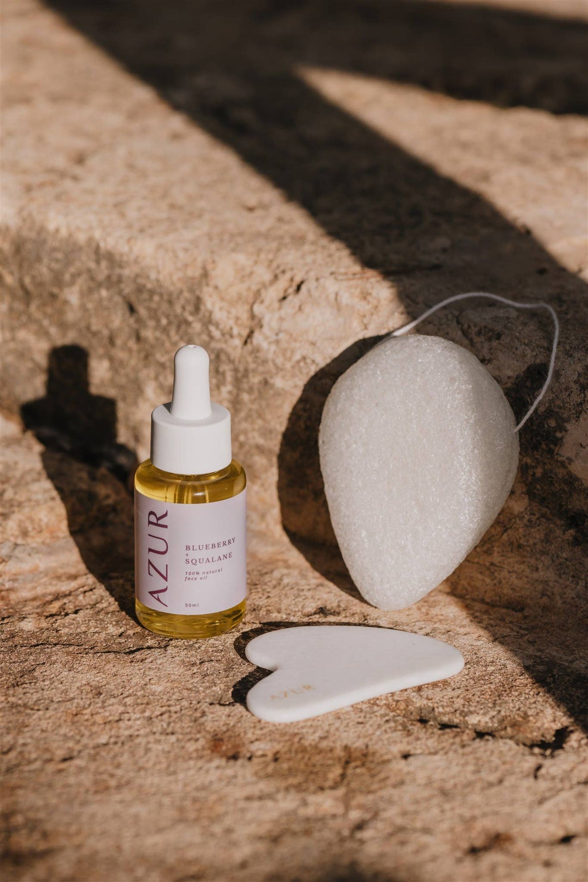 Outil de massage facial Gua Sha en jade blanc