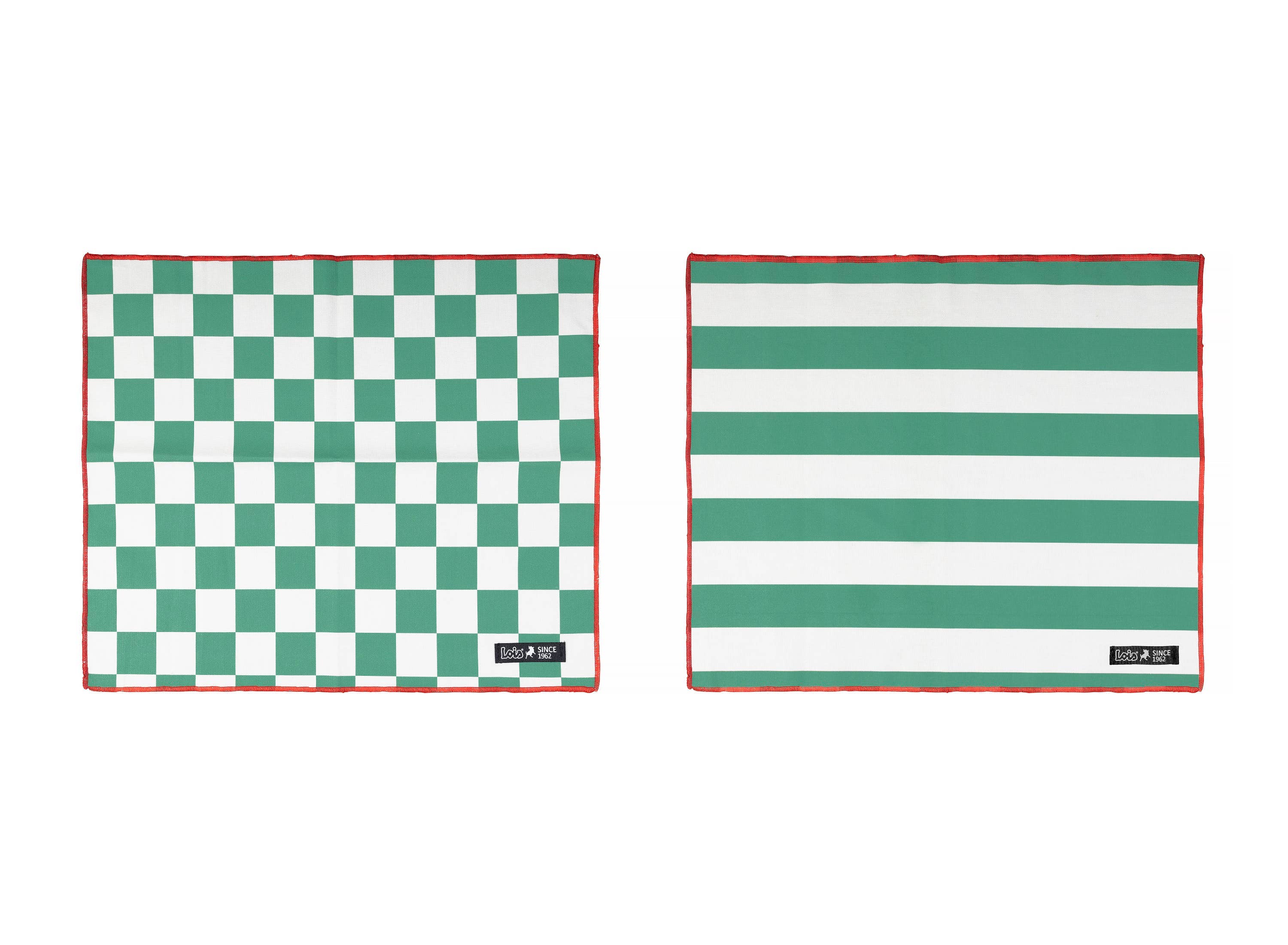 Lot de 2 sets de table Marshall verts