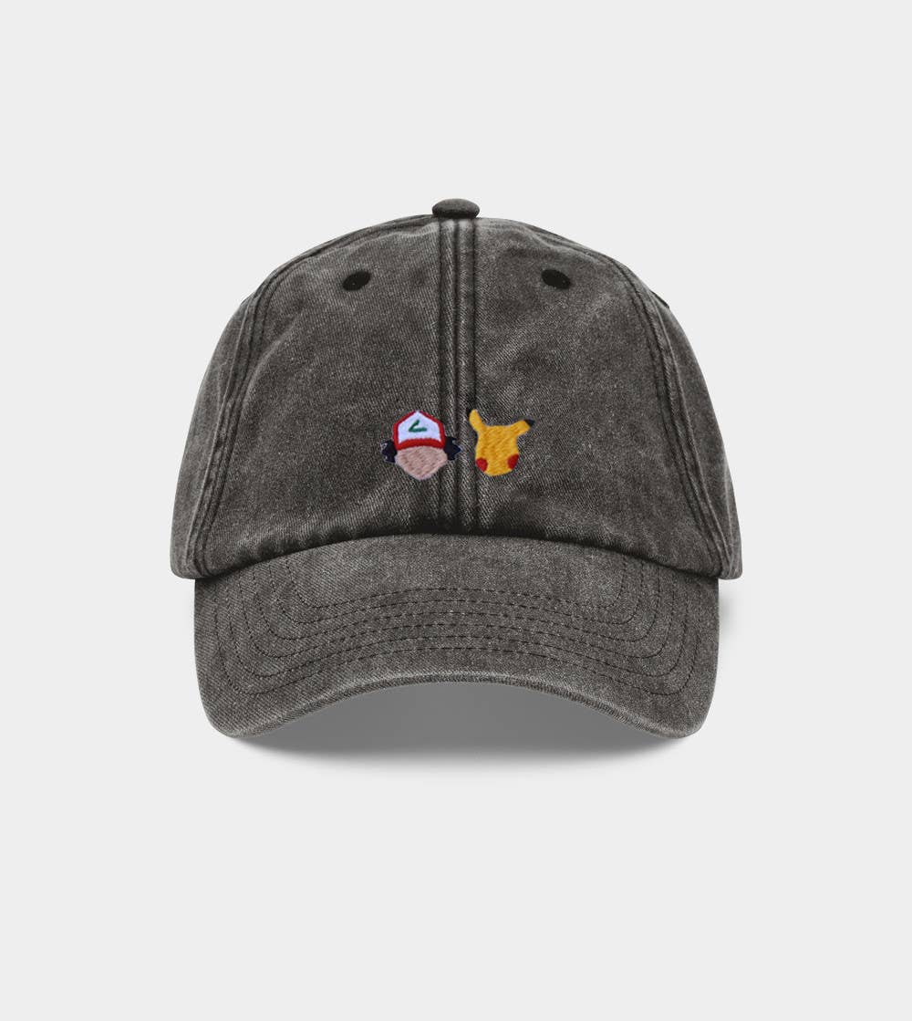 Casquette brodé - Sacha: Jaune vintage