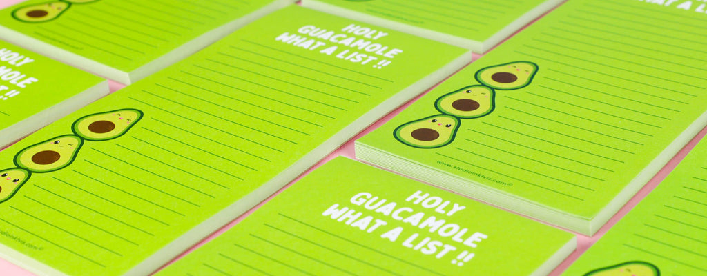 Bloc-notes liste de tâches « Avocado Holy Guacamole what a list! »