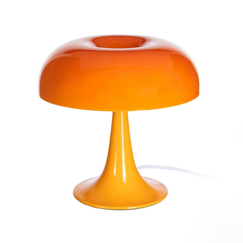 Lampe de table Ben en métal et verre (orange)