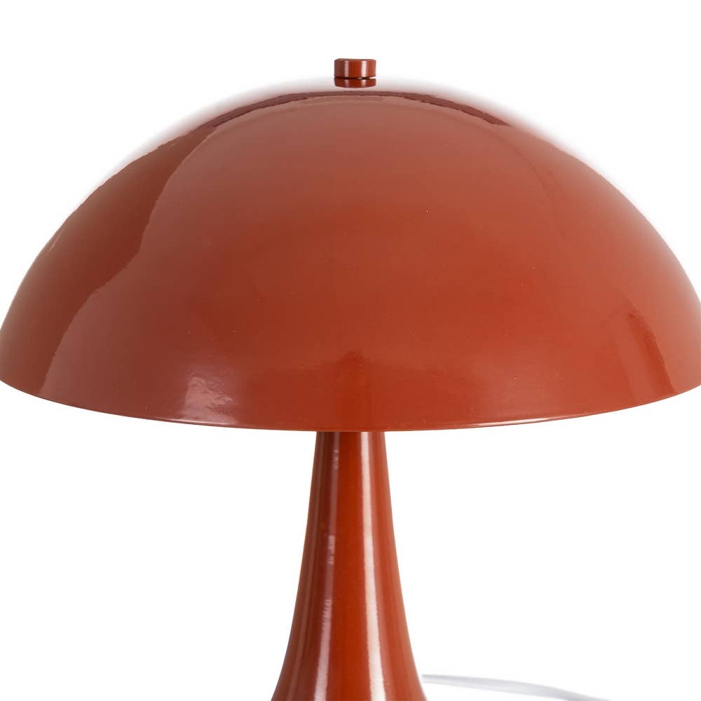 Lampe de table en métal vintage Palmer 28 cm (rouge)