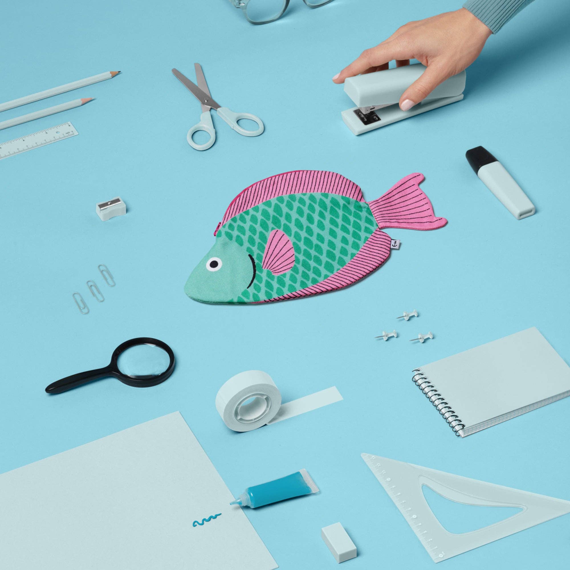 Étui Poisson-perroquet en coton inspiré de la mer de Bali