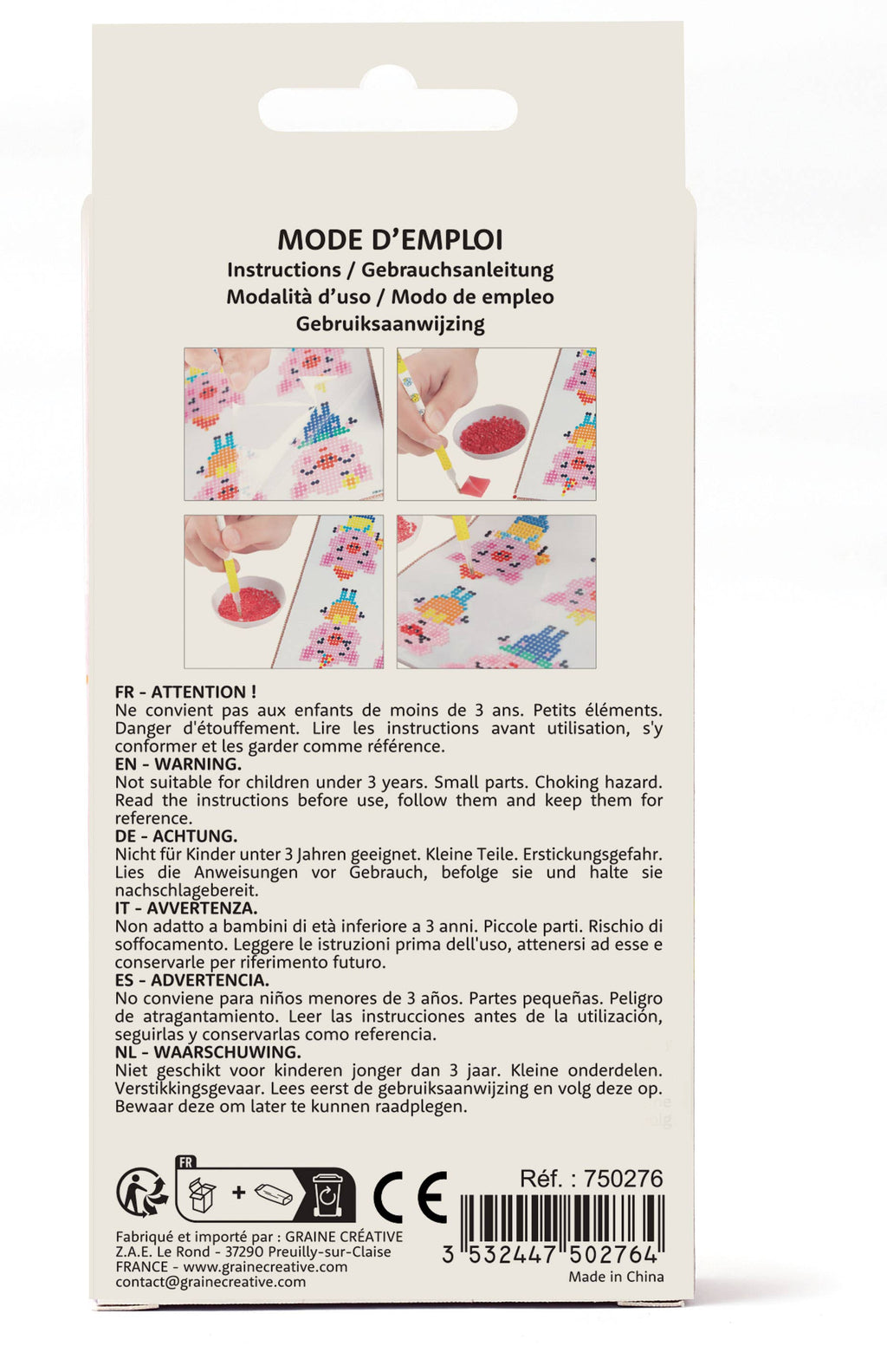 KIT DIAMANT MOSAIQUE STICKER - OURS