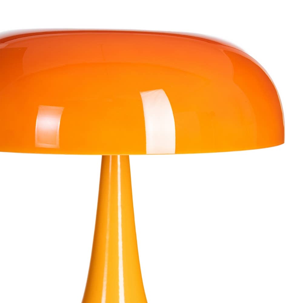 Lampe de table Ben en métal et verre (orange)