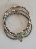 Ensemble de bracelets Miyuki olive mate