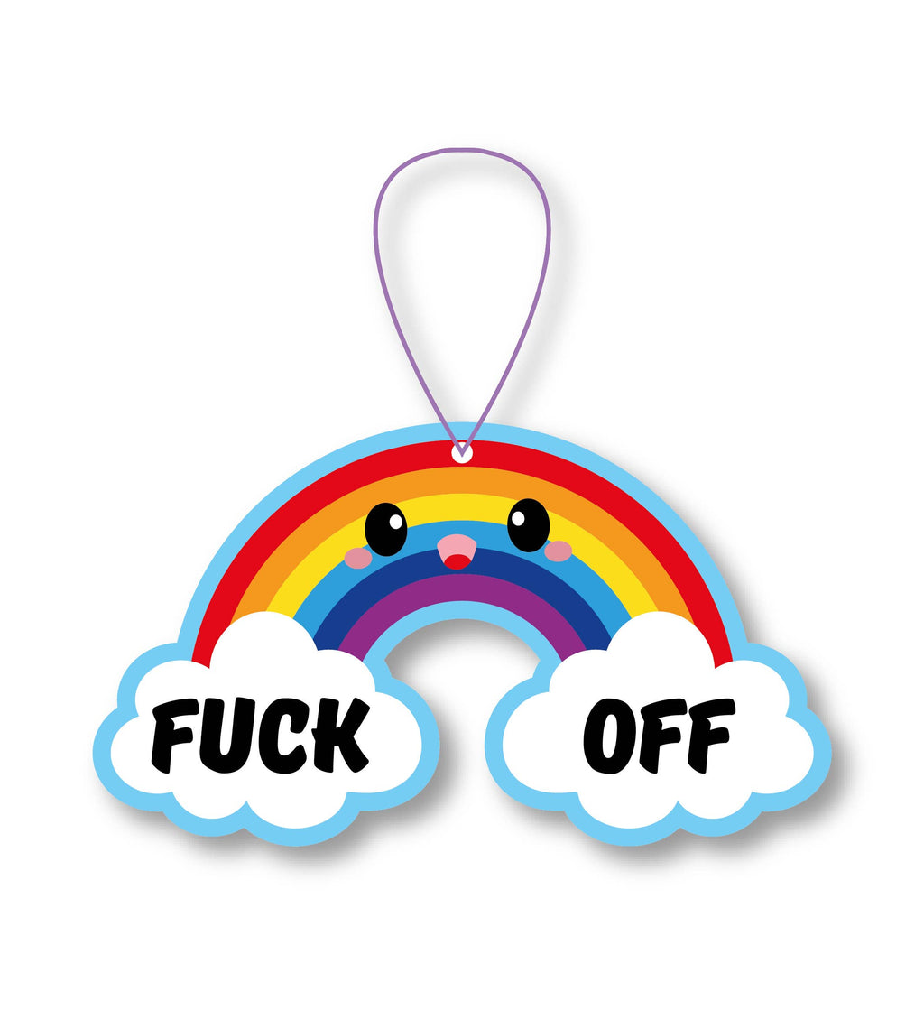 Désodorisant arc-en-ciel « Fuck Off » – Parfum fruit de la passion