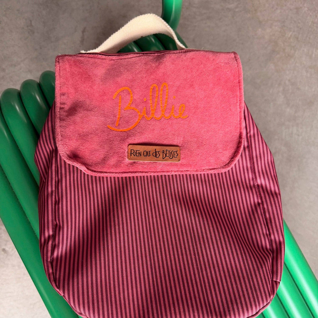 Sac à dos école rose - made in France