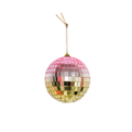 Décoration de Noël - Suspension de Noël - Boule à facettes - Mousse - Rose/Or - 15x15x15cm