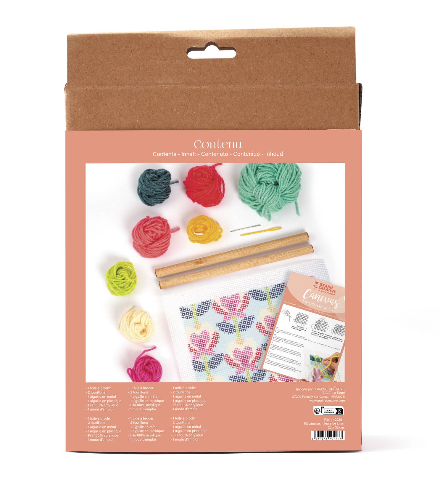 KIT CANEVAS FLEURS DE LOTUS
