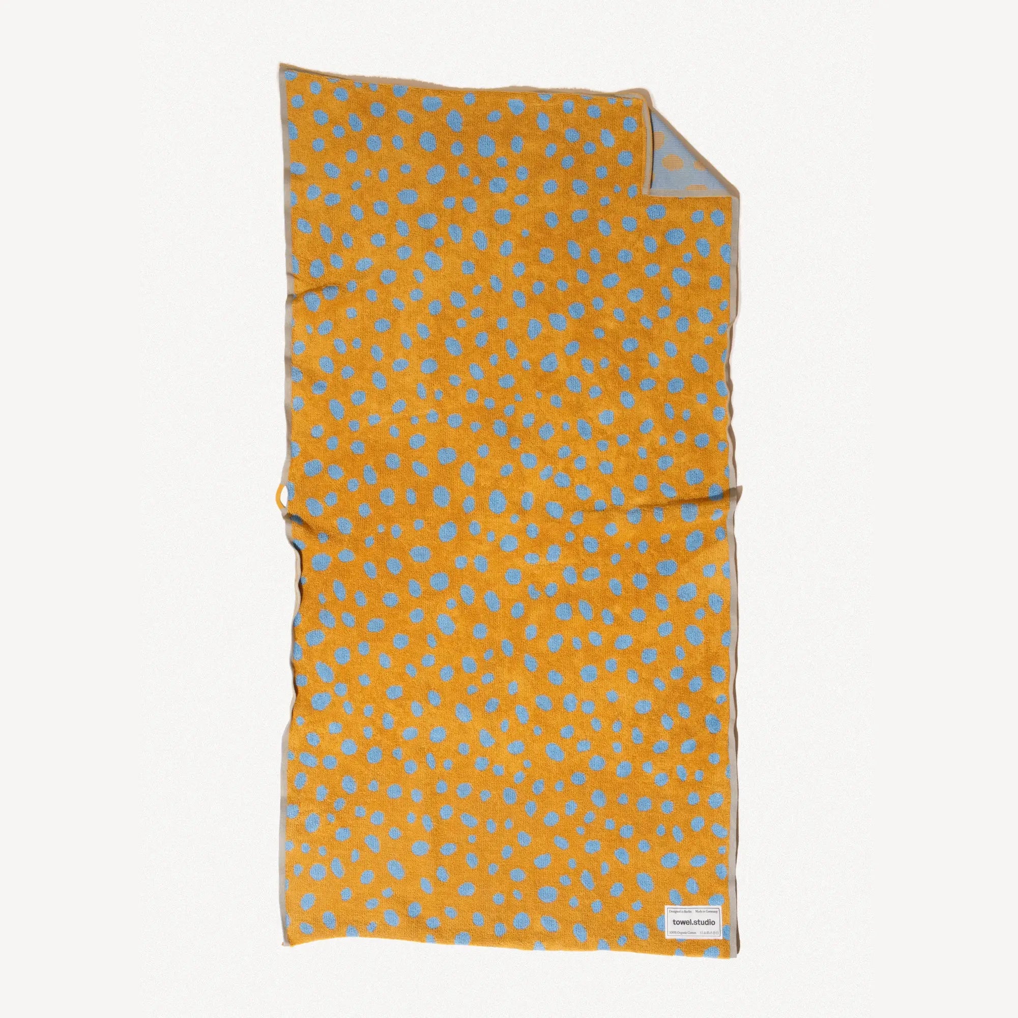 Serviette de bain à poids - Jaune & Bleu