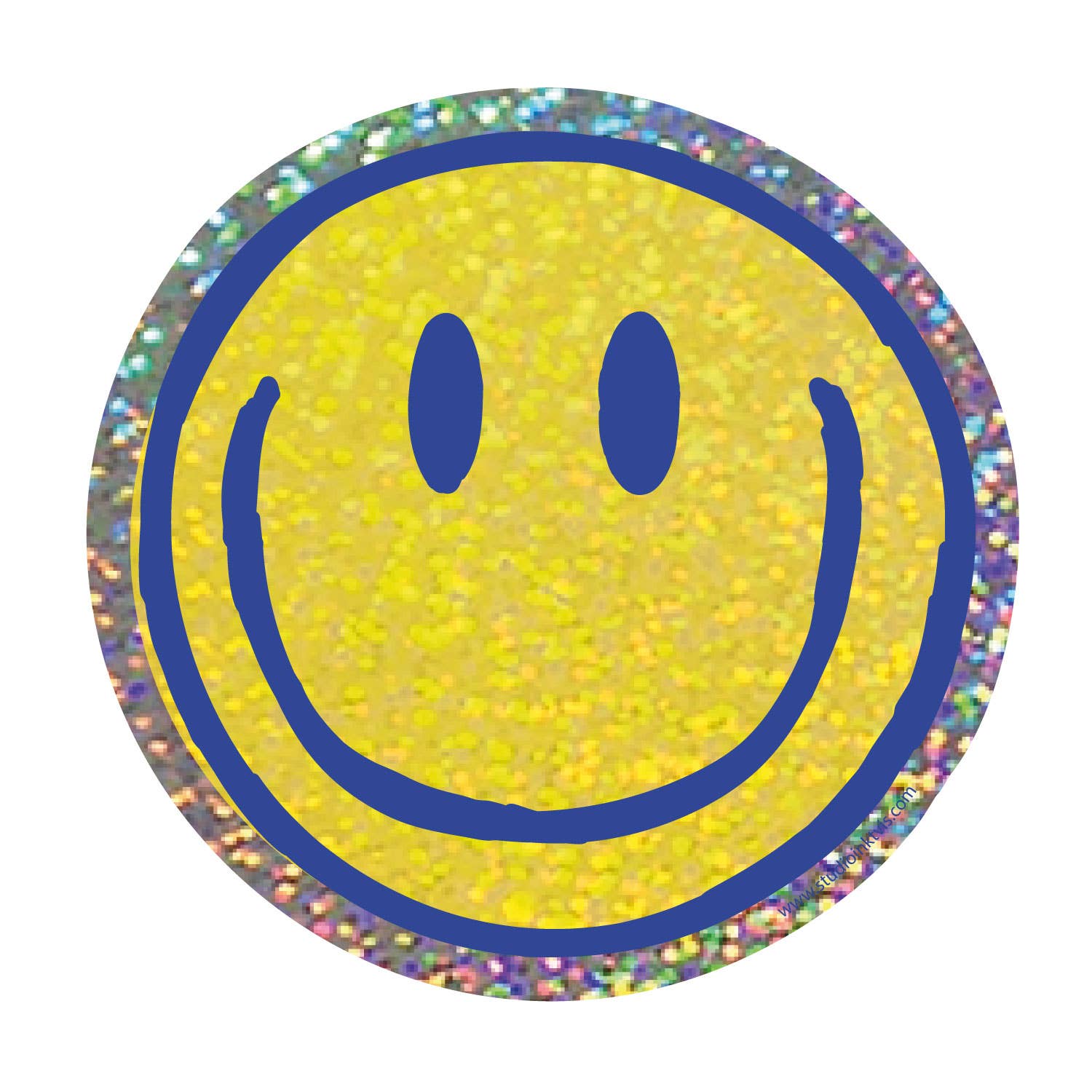 Autocollant pailleté Smiley – Ambiance rayonnante et positivité