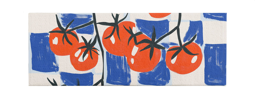 Tapis de cuisine motif tomates