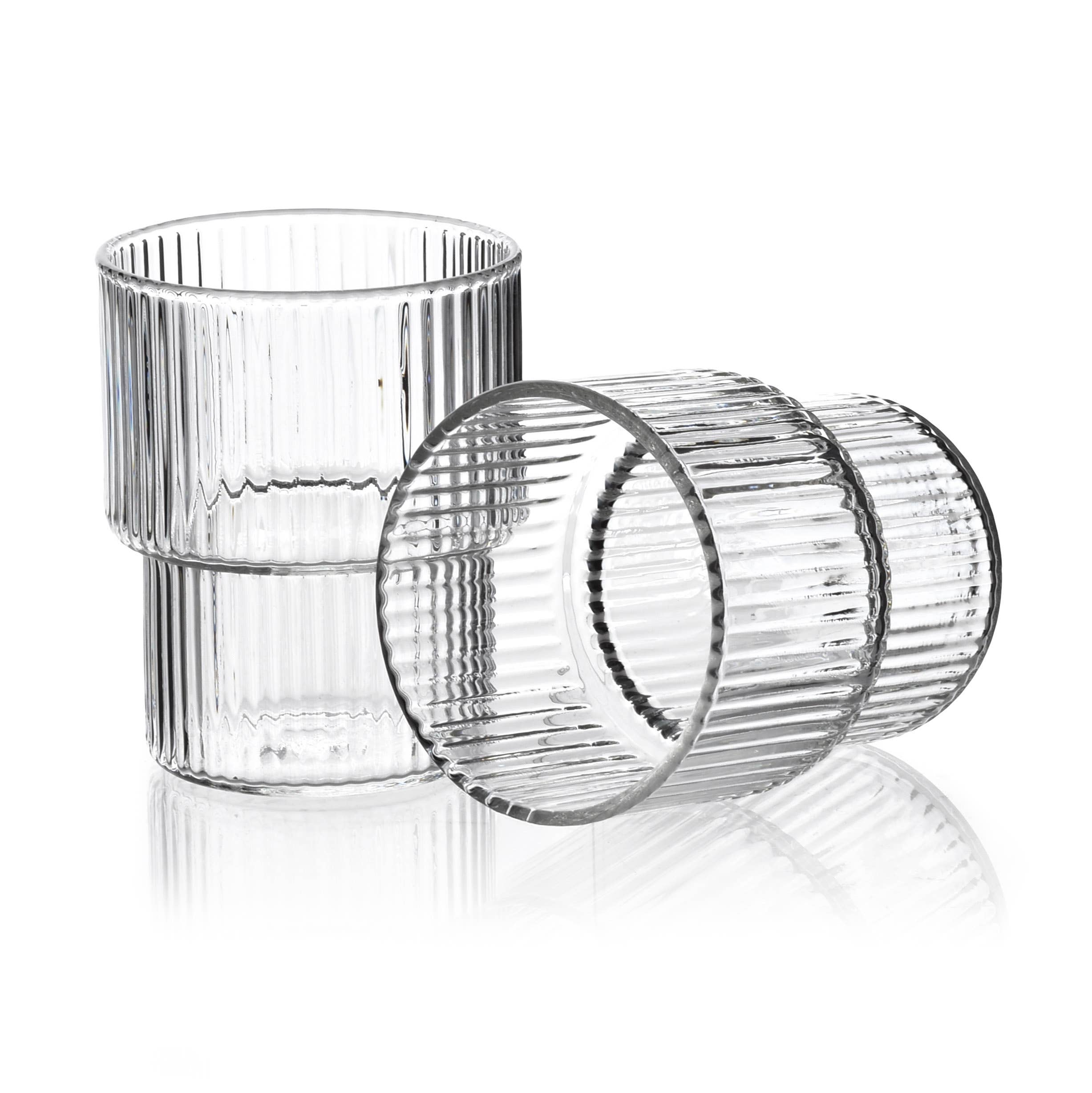 Ensemble de 4 verres ELLA RAYURES