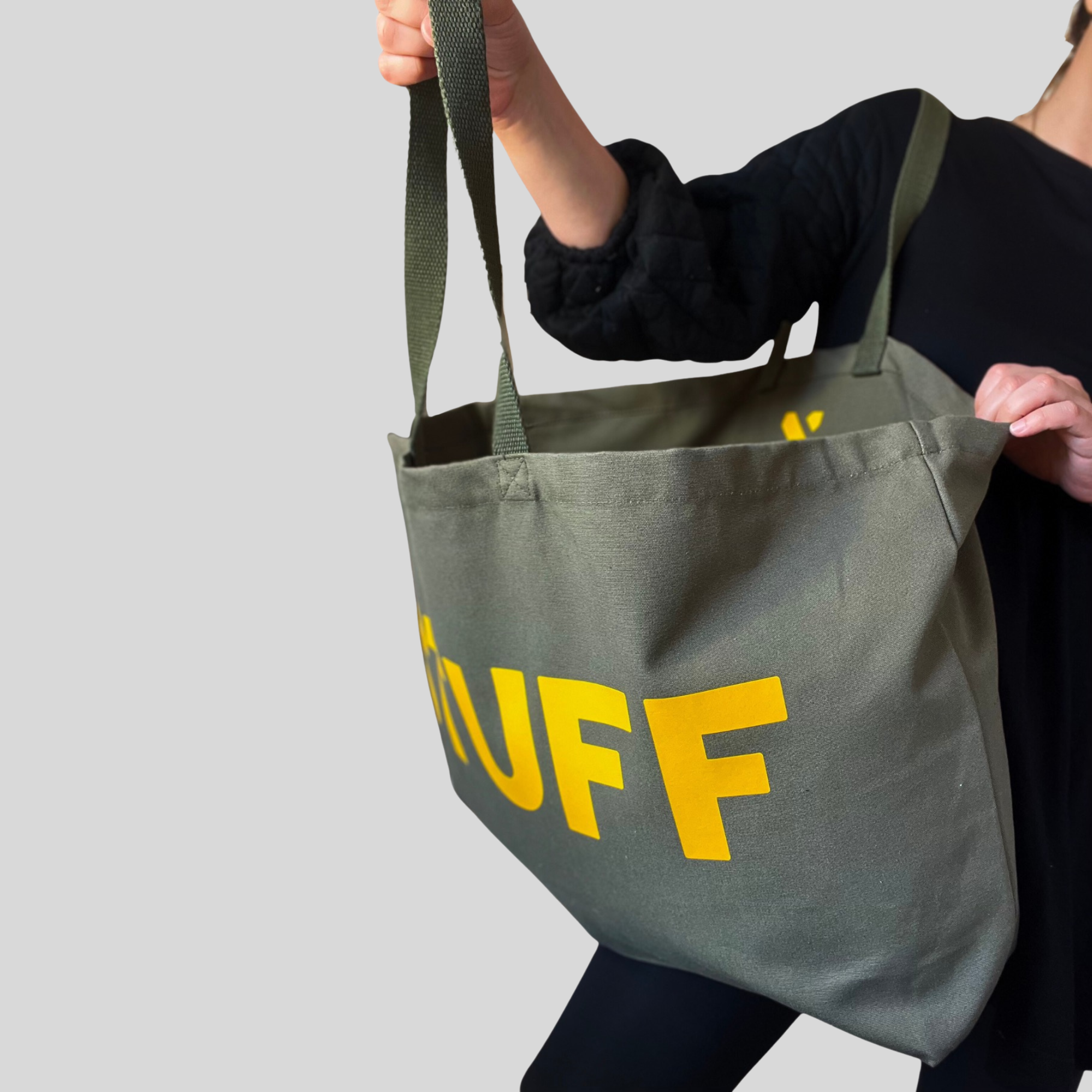 Sac Jumbo STUFF - Olive/Jaune
