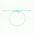 Bracelet perlé en verre dépoli Wailele. Bracelet empilable: Vert