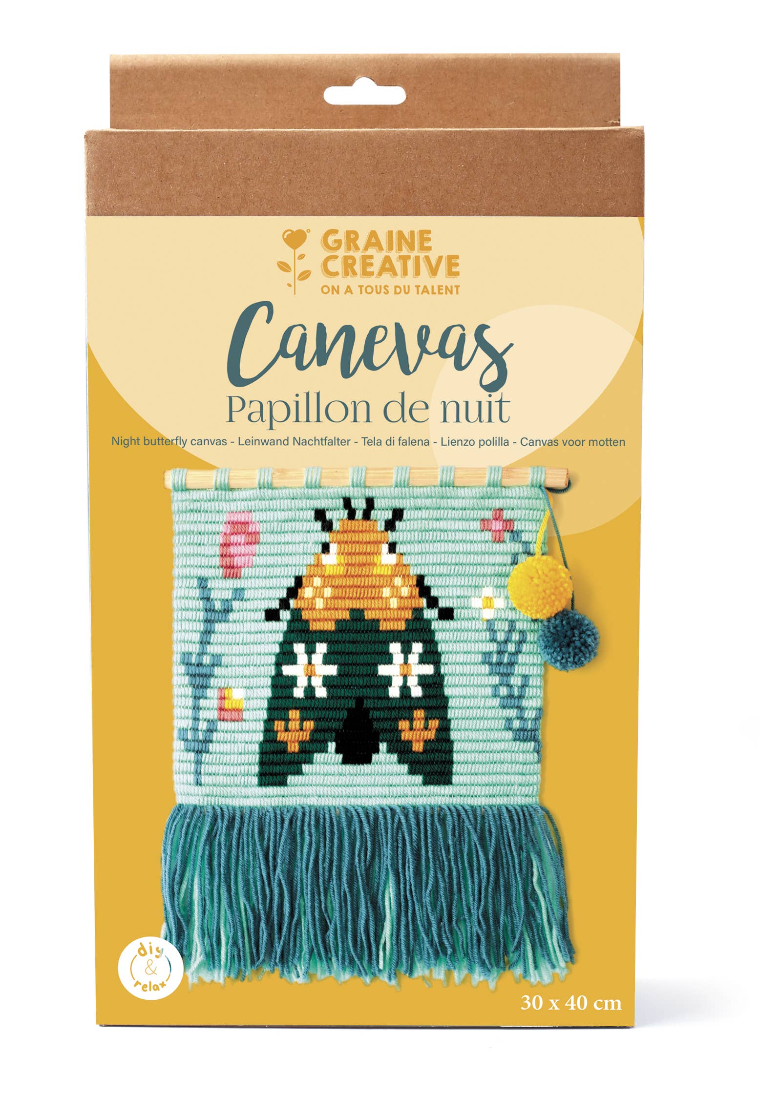 KIT CANEVAS  PAPILLON DE NUIT