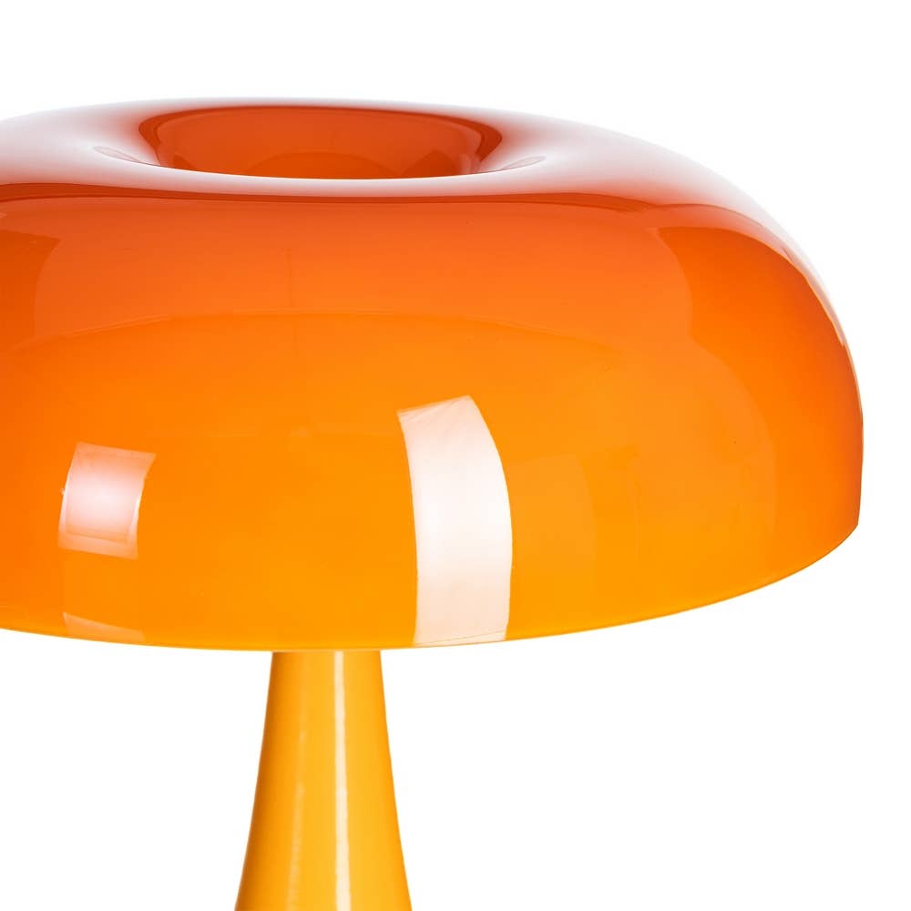 Lampe de table Ben en métal et verre (orange)