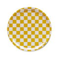 Plateau de service rond Mustard CHECKER - 31 cm