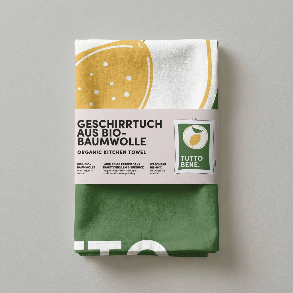 Torchon coton bio - Tutto Bene Citron