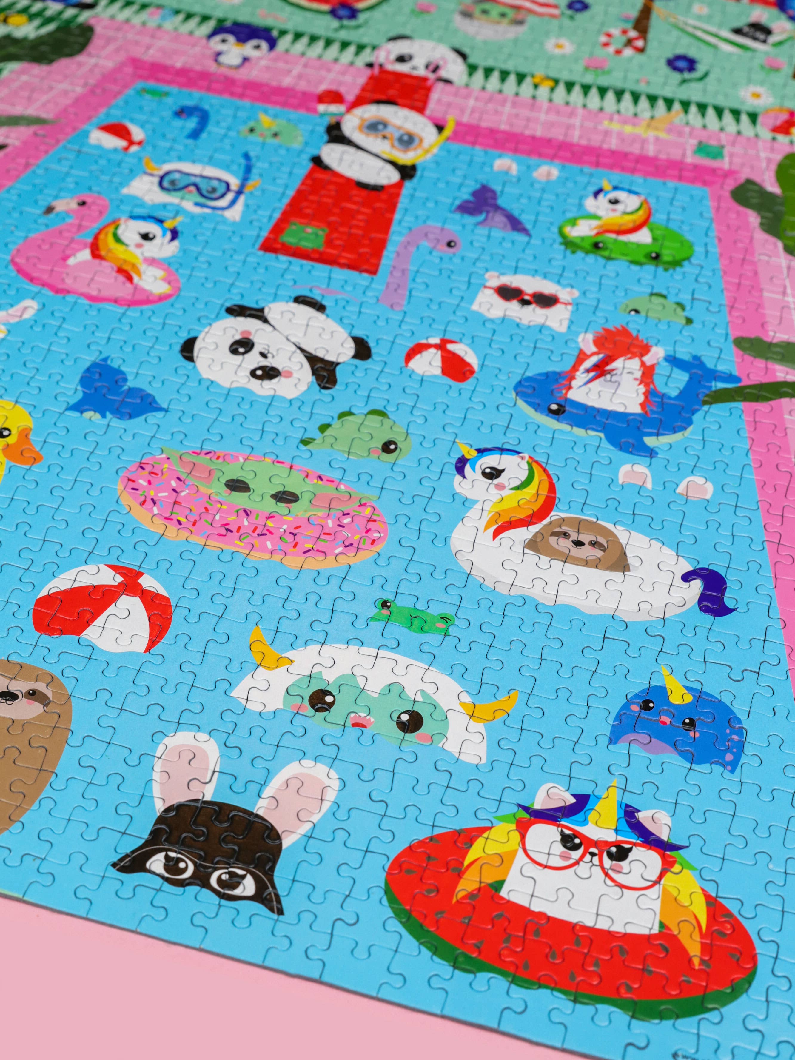 Puzzle 1000 pièces Pink Pool