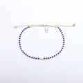 Mutiara Bracelet délicat à perles, Bracelet de surf réglable: Marine & Orange