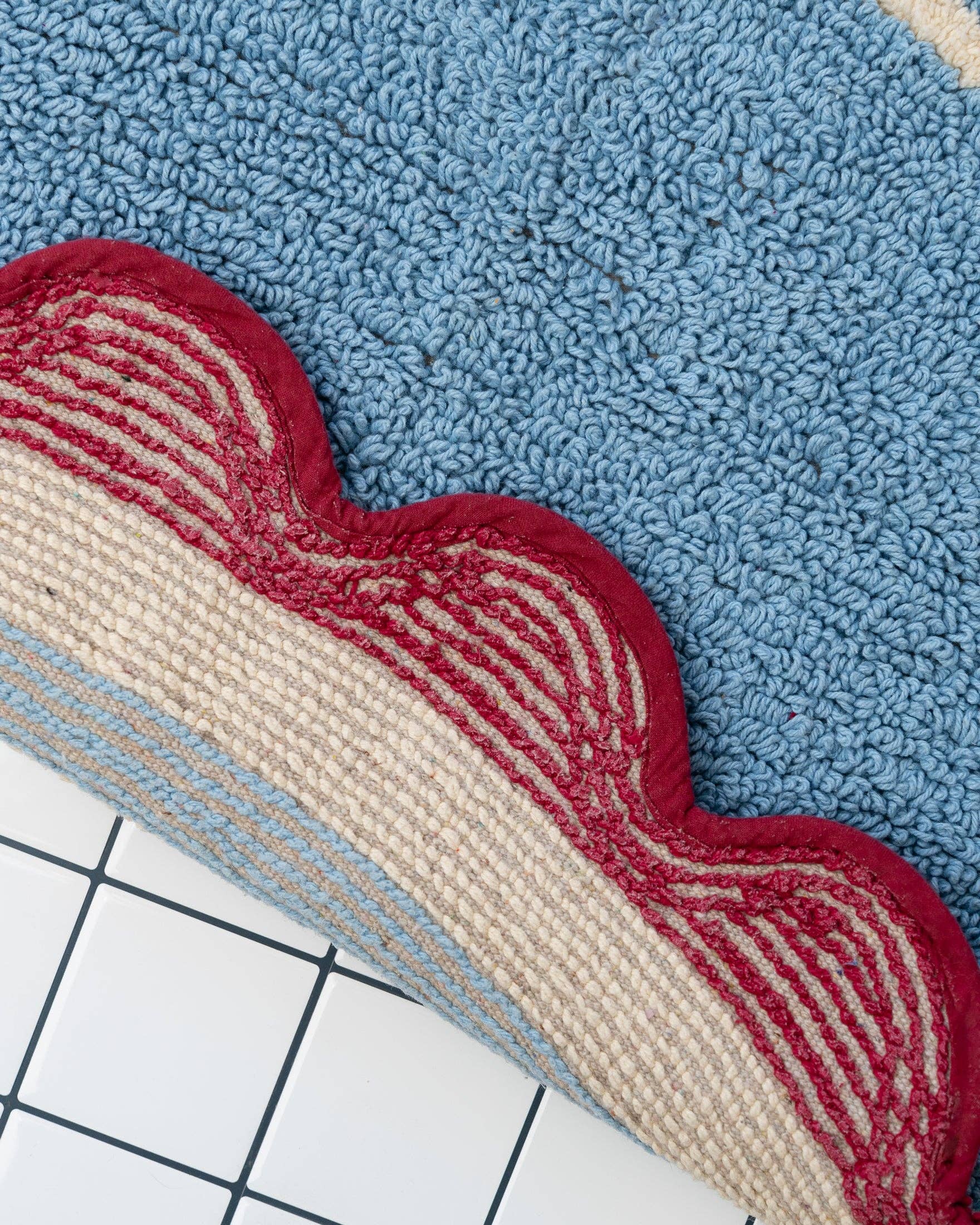 Tapis de bain Carmen: Bleu clair