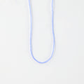 Ka'anapali — collier perlé en verre dépoli, ras-du-cou réglable: Bleu
