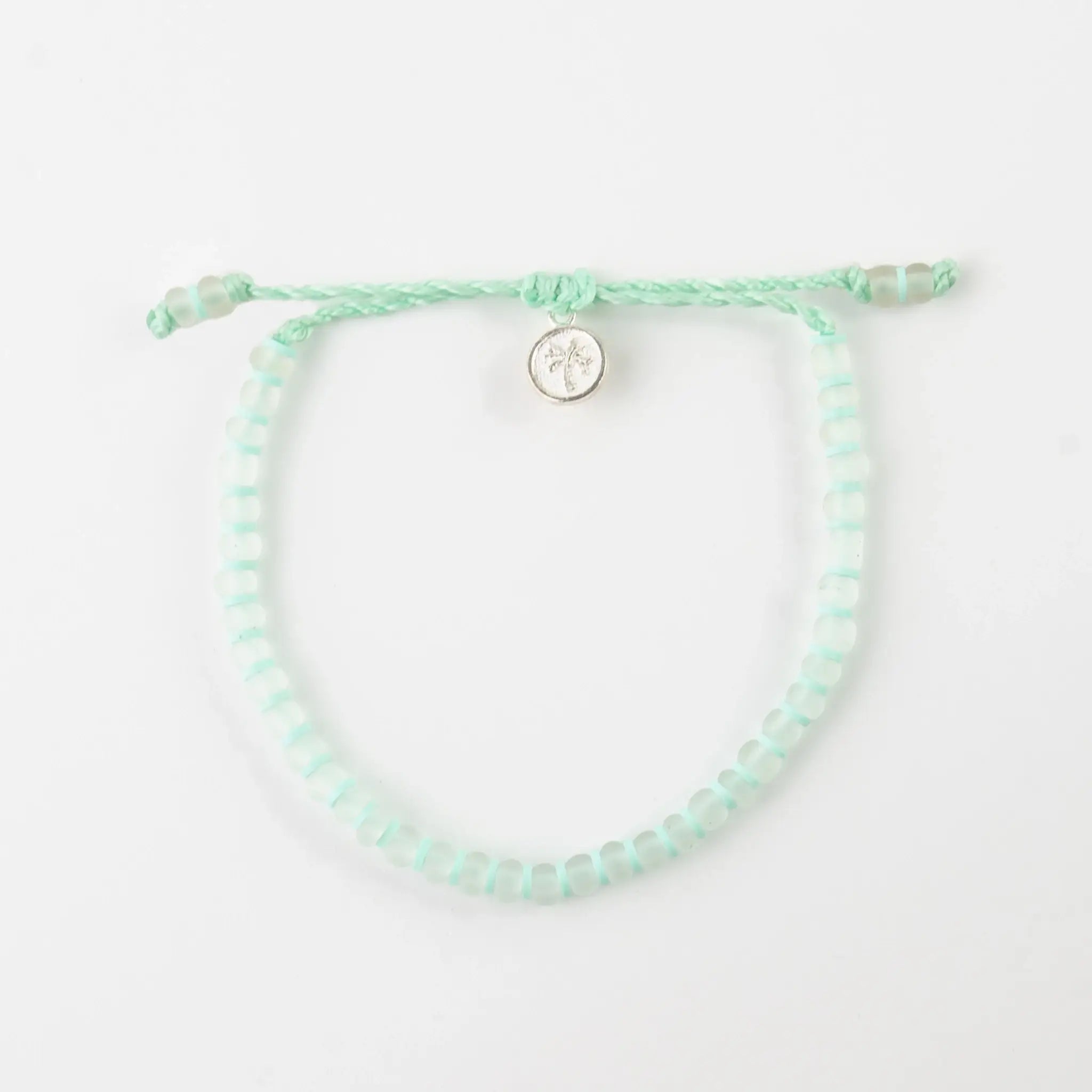 Bracelet Marley en perles de verre, bracelet Surf coloré: Blanc