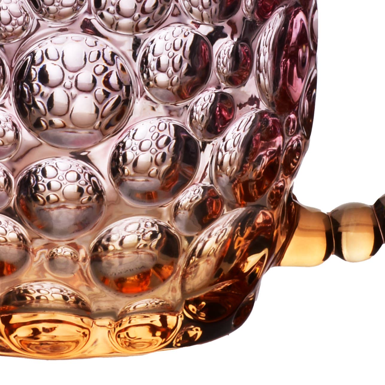 Tasse en verre VINI PEARL rose 9 x 13 x 8,5 cm