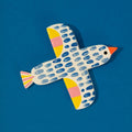 Décoration murale en Céramique / Oiseau Bleu Profond