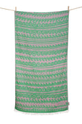 SERVIETTE DE PLAGE YIALOS LIME & ROSE