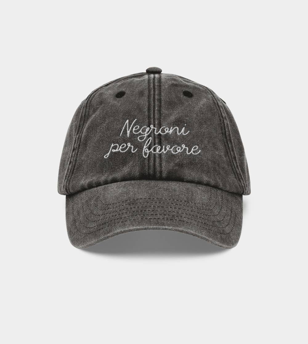 Casquette Brodée - Negroni per Favore: Rouge vintage