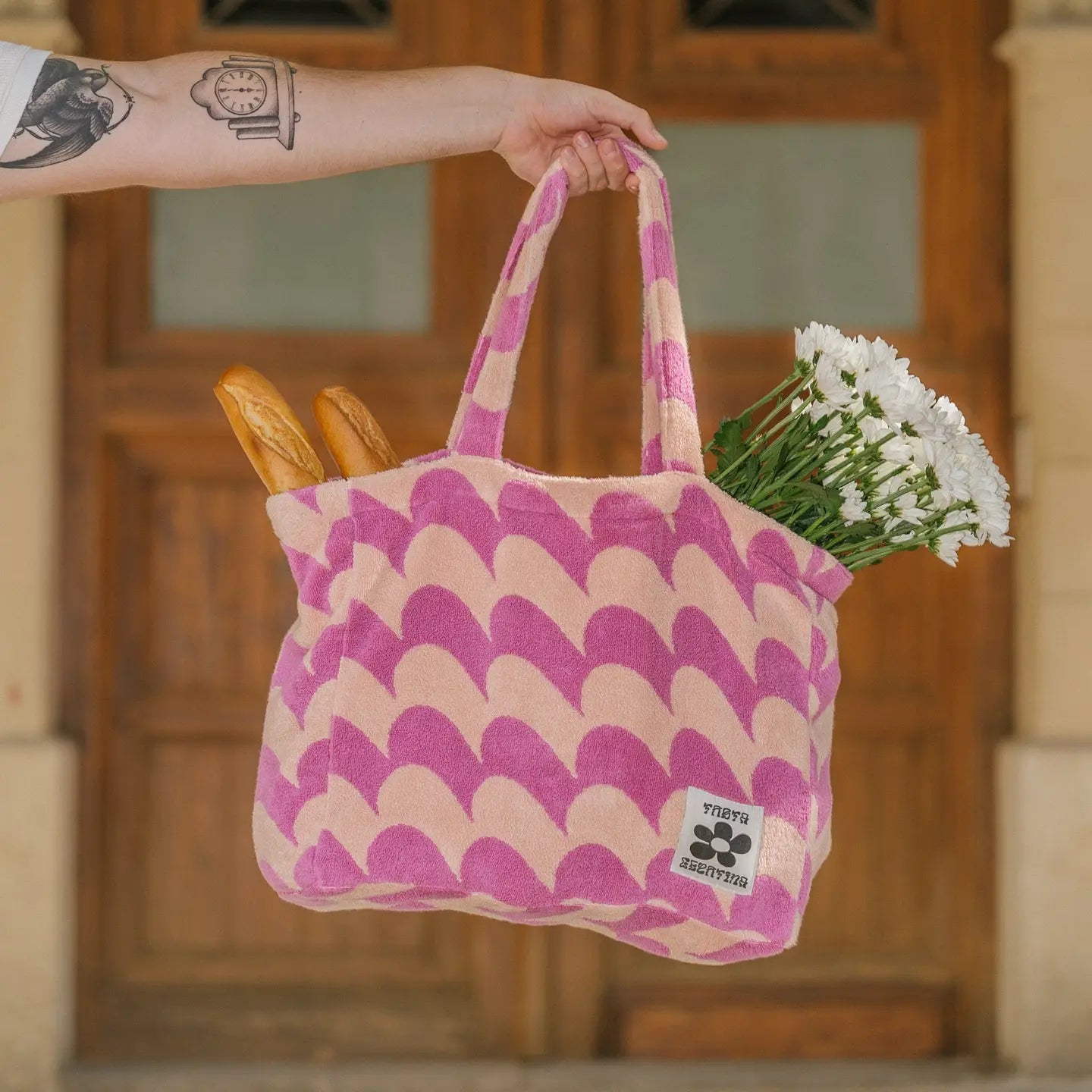 Sac de plage Brisa Rose