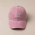 Casquette rose brodée « Mignonne mais psychopathe »: Pink