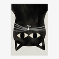 Affiche d'art « Chat noir à l'envers » - Encre: No Frame / 30 x 40 cm