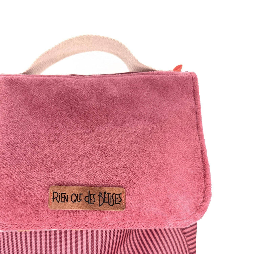 Sac à dos école rose - made in France