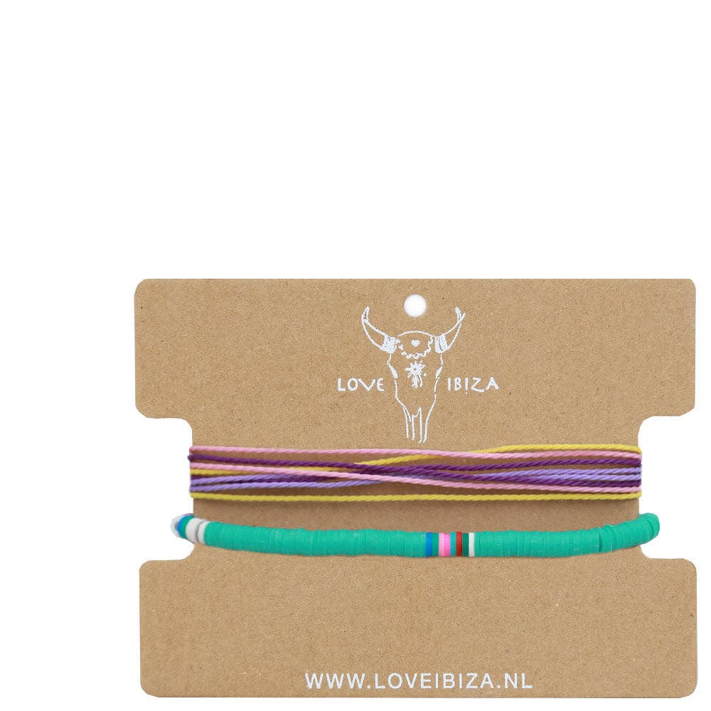 Set de bracelets turquoise surf