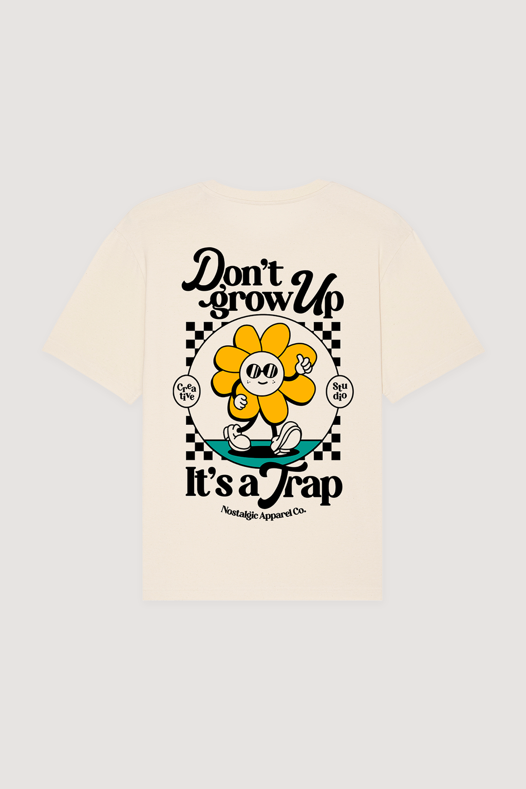 T-shirt naturel oversize « It's a Trap » | M / Oversize