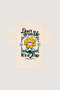 T-shirt naturel oversize « It's a Trap » | L / Oversize