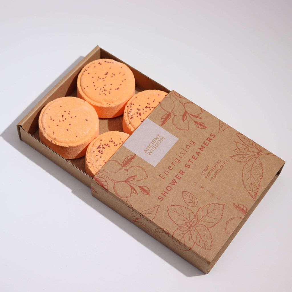 Coffret cadeau Zen de pastilles effervescentes pour la douche bien-être: Énergisant