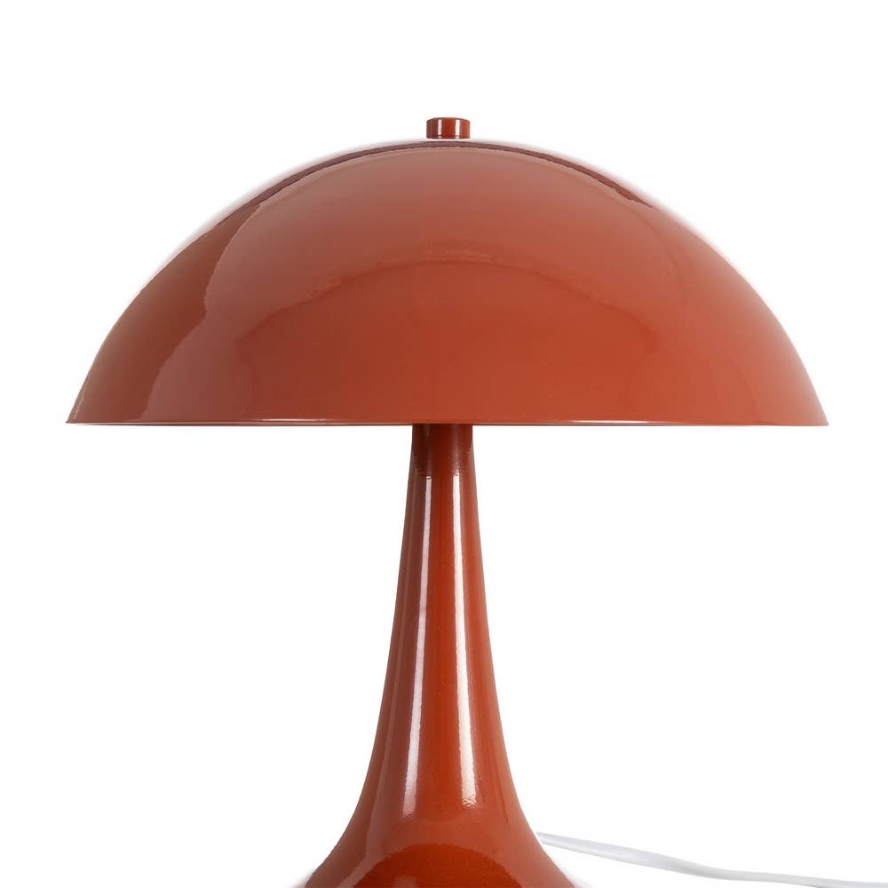 Lampe de table en métal vintage Palmer 28 cm (rouge)