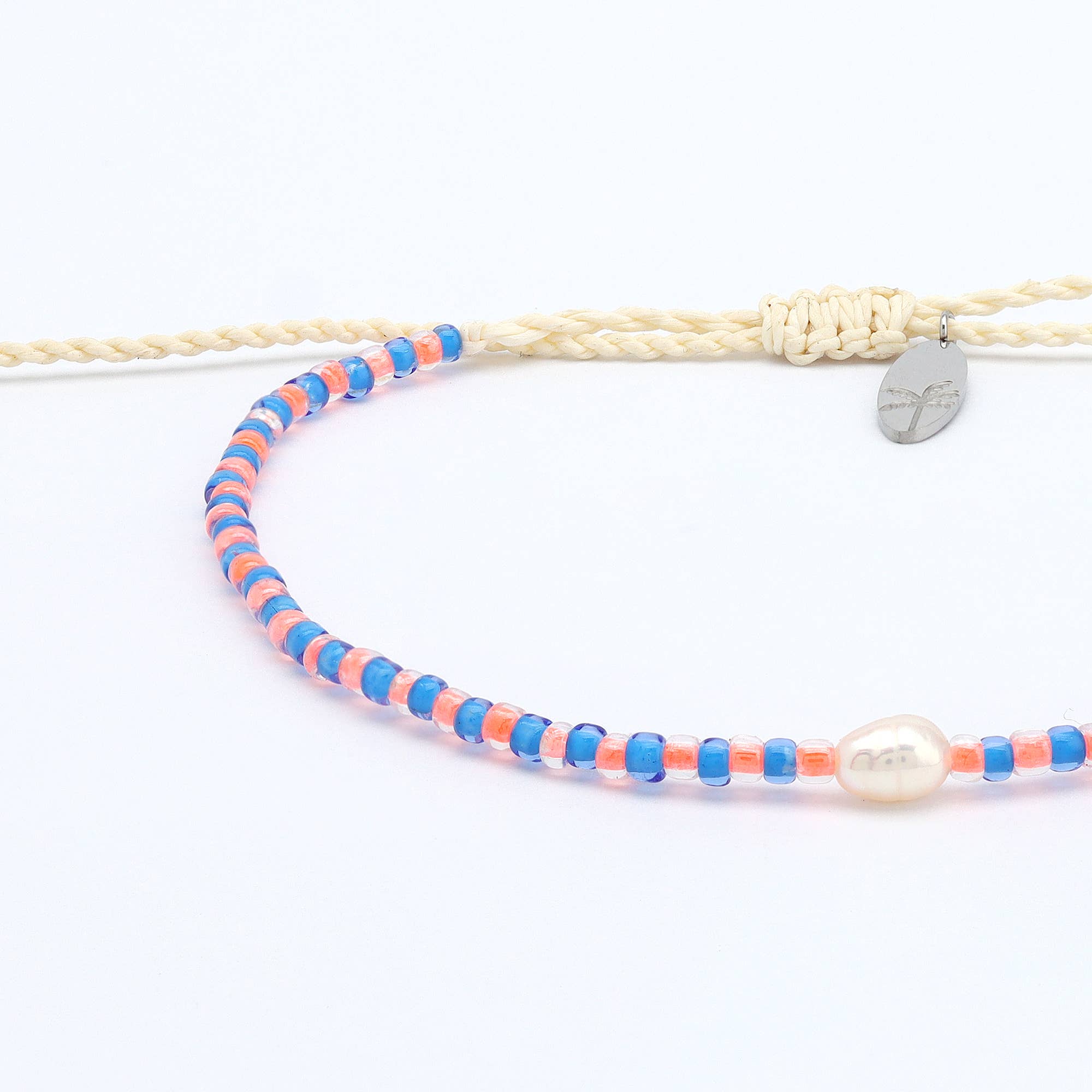 Mutiara Bracelet délicat à perles, Bracelet de surf réglable: Turquoise
