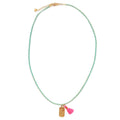 Collier gypsy avec amulette lune