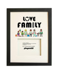 Cadre Photo 40X30 Amour Famille Playmobil