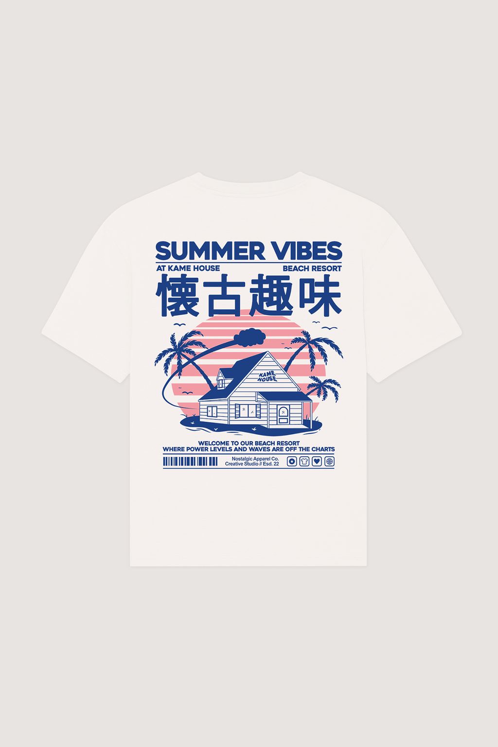 T-shirt unisexe Kame House OffWhite: S / Oversize