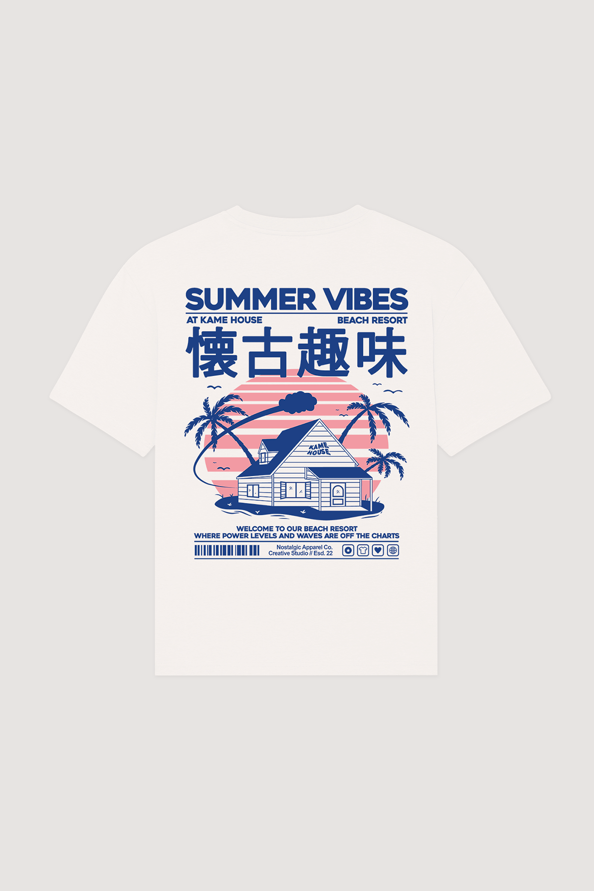 T-shirt unisexe Kame House OffWhite: 2XL / Oversize