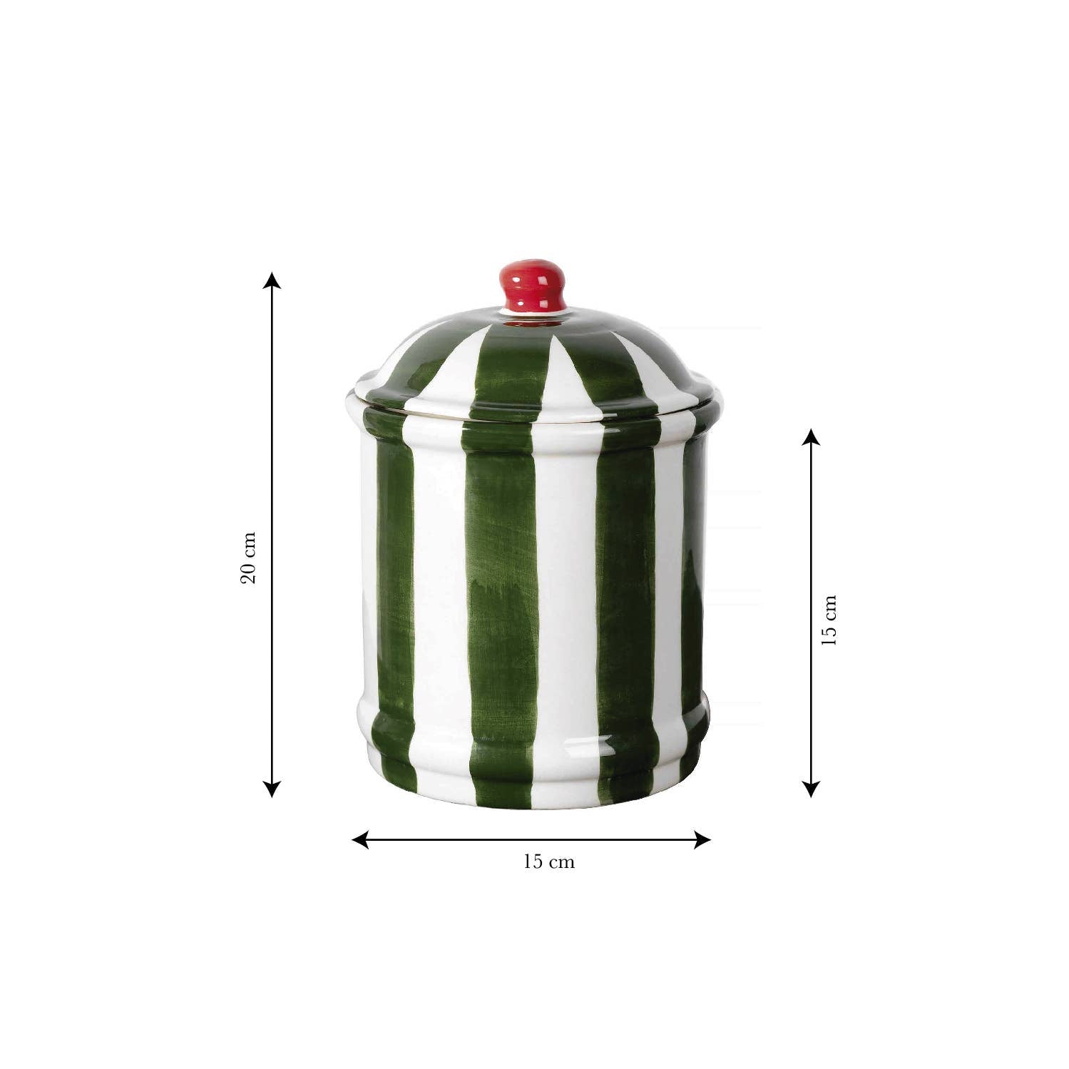Pot de cuisine en céramique « Bonnie » (vert)