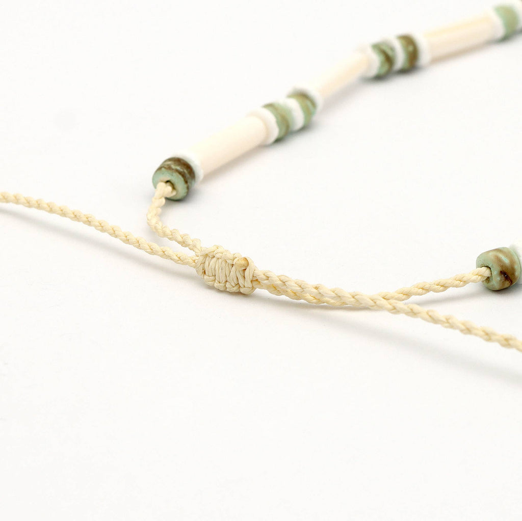 Collier perlé Molokai, ras-du-cou de surf réglable pour homme